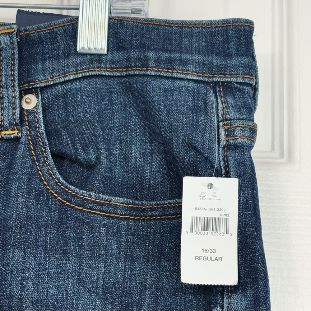 NWT Gap Dark Wash Indigo Denim High Rise Crop Legging Jeans 16 - Picture 5 of 16